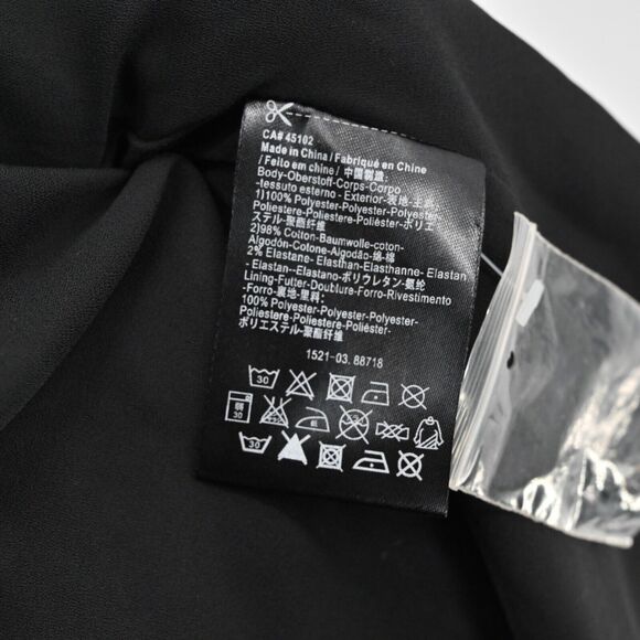 MAISON SCOTCH Dress Womens Size 4 Floral Mini Black Tropical Print Smocked NEW - Picture 13 of 14